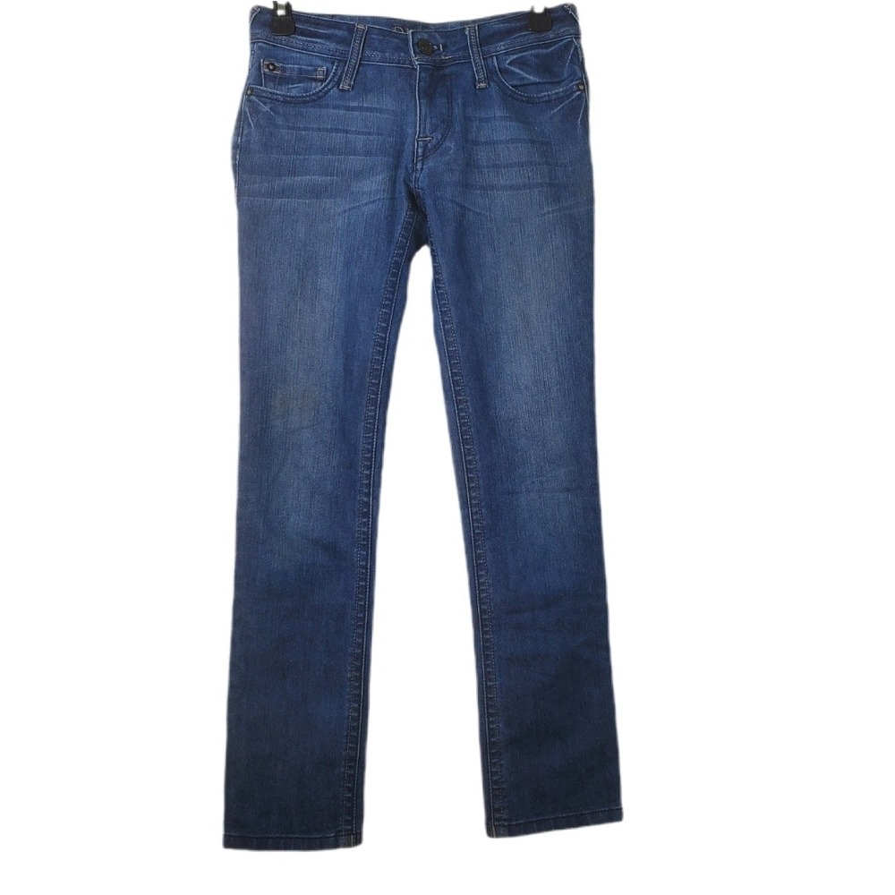 DL1961 Kate Cropped Jeans Crest Wash Blue Stretch Denim Size 25